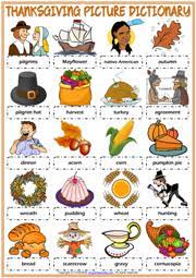 Maybe you would like to learn more about one of these? Thanksgiving Esl Printable Picture Dictionary Worksheet For Kids