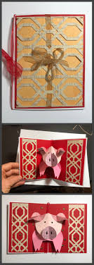 Loving This Very Fun Pop Up Pattern Using It For A 2019 Chinese New Year Card Handmade Greeting Chinese New Year Card New Year Cards Handmade New Year Card