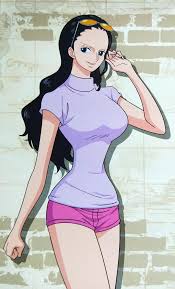 Robin with blue eyes as initially depicted in the manga. Nico Robin
