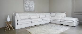White Linen Corner Sofa Pompei Maisons Du Monde Linen Corner Sofa Corner Sofa White Interior