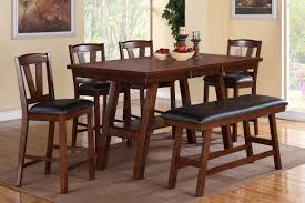 If you've been looking to upgrade your dining area to counter height, look no further than the. F2273 Dining Set Counter Height 6pc In Dark Walnut By Poundex
