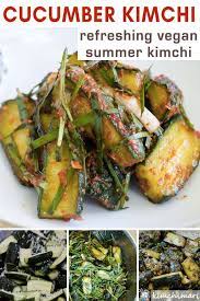 Quick And Easy Cucumber Kimchi Vegan And Gluten Free Recipe Korean Food Side Dishes Easy Chinese Recipes Recipes