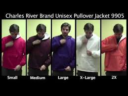 Sizing For Our Charles River Pullover Jacket 9905
