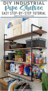 Industrial pipe shelving for teens. Diy Industrial Pipe Shelves The Navage Patch