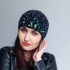 Black Sequin Stockings