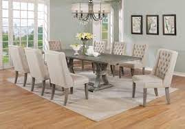 The dining table in this set is made from acacia wood and measures just over 70 inches long and 35 inches wide. Denville 9 Piece Dining Set Midcentury Modern Dining Table Modern Dining Table Modern Dining Table Set
