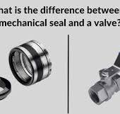 What is the difference between a mechanical seal and a valve?