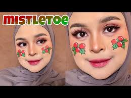 TUTORIAL FACE PAINTING BIKIN MISTLETOE