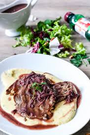 Entrecote Sauce Echalote Au Vin Rouge Polenta Cremeuse Au Parmesan Les Delices De Marina Polenta Cremeuse Recettes De Cuisine Recette De Plat