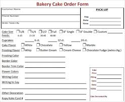 free 16 sample cake order form templates in ms word pdf