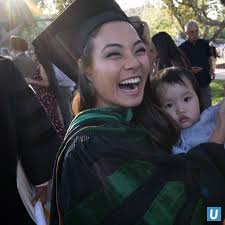 This is a pretty big ceremony for all of us,” says Annie Tran, a new  graduate of the David Geffen School of Medicine at UCLA, pictured with her  niece. “Today was our