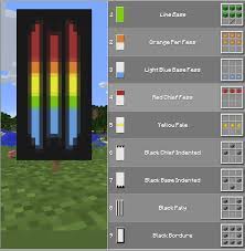 How do you make a custom cape in minecraft? Rainbow Banner Minecraft Banners Minecraft Banner Designs Minecraft Construction