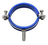 HFS(R) 6" Pipe Clamp Bracket Straps Spool Support w/ Welding 1/2" BSP Male  Bolt