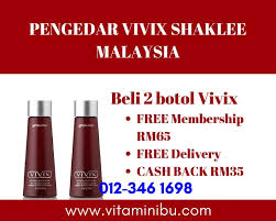 Vivix merupakan minuman botani lazat mengandungi campuran botani khas shaklee;ekstrak polygonum cuspidatum, anggur muscadine, eldeberi eropah dan lobak ungu. Harga Vivix Shaklee Vivix Shaklee Murah Promosi Vivix Shaklee Agen Vivix Shaklee Vitamin Ibu