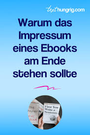 Warum Das Impressum Eines Amazon Ebooks Am Ende Stehen Sollte En 2020