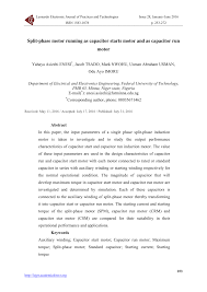 pdf split phase motor running as capacitor starts motor and