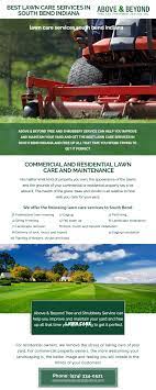 If You Want To Make Your Yard Beautiful And Relaxing Then Above Beyond Tree And Shrubbery Service Is The Best Choice We Wi Lawn Care South Bend Lawn Service