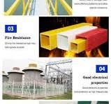 High Strength Pultruded Fiberglass Beam GRP Profile Roof Truss FRP Purlin