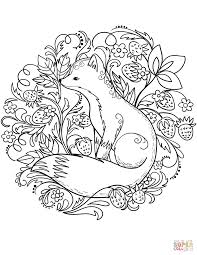 Coloring page of a fox in black & white. Fox Coloring Page From Red Fox Category Select From 27968 Printable Crafts Of Cartoons Nature Animals Bib Fox Coloring Page Fox Coloring Fox Coloring Pages