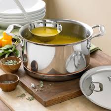 All Clad Copper Core Soup Pot With Ladle 4 Qt Williams Sonoma