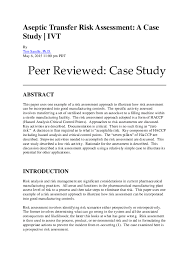 In the 1960s the town of roseto, pennsylvania what is your plagiarism score? Pdf Aseptic Transfer Risk Assessment A Case Study Tim Sandle Academia Edu