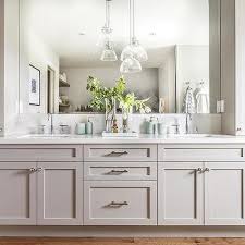 Bath Vanity With Staggered Hanging