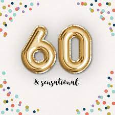 Verjaardagskaart Confetti 60 Kaartje2go