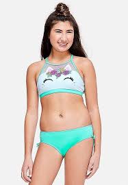 Unicorn High Neck Bikini Justice In 2019 Swimsuits For