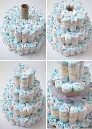 Baby shower diaper cakes have become popular gifts. Baby Shower Ideas Rustic Glam Baby Shower Plus Make A Diaper Cake