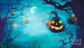 Halloween is one of the most creative holydays | see more about halloween, autumn and fall. Halloween Theme With Pumpkins And Dark Forest Spooky Halloween Photograph By Mythja Photography