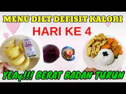 Alhasil banyak orang yang melakukan cara diet tersebut. Menu Diet Defisit Kalori Selama Seminggu Menu Diet Defkal Seharian Day 4 Youtube Diet Menu Food