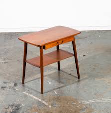 Mid Century Danish Modern Side Table End Nightstand Drawer Vintage Denmark Small Vintage Drawer Single Modern Side Table Danish Side Table Modern End Tables