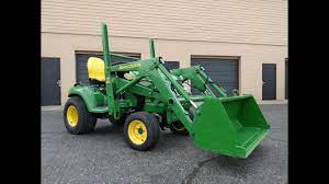 Used 420 john deer loader attachment. John Deere X585 Tractor Model 45 Loader Overview Youtube