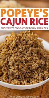 Popeye S Cajun Rice Recipe Copycat Dinner Then Dessert Cajun Rice Cajun Rice Recipe Recipes