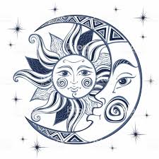 Pin By Jucemara De Medeiros On Parede Moon And Sun Painting Sun And Moon Drawings Moon Drawing