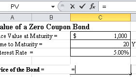 How To Calculate Pv Of A Different Bond Type With Excel