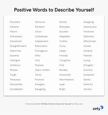 The science of positive psychology has revealed several character strengths that are particularly connected with higher levels of happiness.over and over again studies show these five strengths. List Of 100 Best Words To Describe Yourself Adjectives More