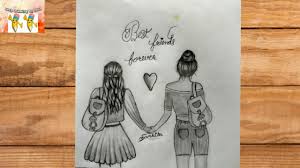 Maybe you would like to learn more about one of these? How To Draw Two Bff Easy Best Friend Pencil Drawing Tutorial Bff Sketch Step By Step For Beginners Youtube