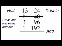 The Egyptian Method Russian Peasant Multiplication Youtube Multiplication Math Tricks Education Math