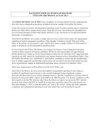 The federal election campaign act of 1971, the bipartisan campaign reform act of 2002, and a series of federal court cases, including buckley v. Https Www Wyden Senate Gov Download Follow The Money Act Background