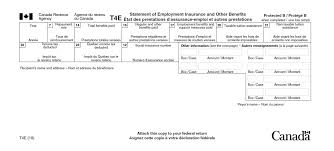 T4e Statement Of Employment Insurance And Other Benefits