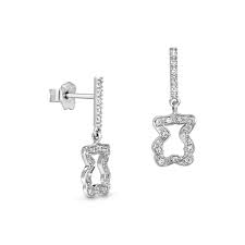 18kt White Gold And Diamonds Tous Kaos Earrings Total Carat Weight 0 17ct Tous Washington Dc Online Jewelry Jewelry Jewels