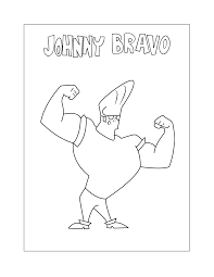 Johnny Bravo Coloring Pages ⋆ coloring.rocks! | Johnny bravo, Coloring pages,  Johnny