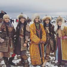 Kazakh National Costumes Folk Clothing Kazakh Clothing Traditional Outfits