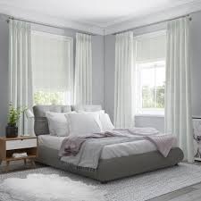 Light Bright White Interior Decor Inspiration For Spring Zyra Linen Roman Blinds With In 2020 Bedroom Curtains With Blinds Curtains With Blinds White Bedroom Decor