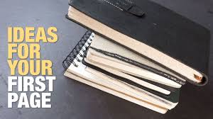 Ideas For The First Page In Your Sketchbook Youtube A blank book is never really blank.