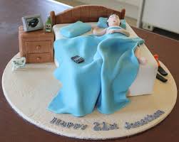 Tech is king and why not have that featured on a birthday cake? Bed Cake