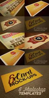 6 Card Mockups Retro Vintage Style Business Card Mock Up Retro Vintage Style Retro Vintage