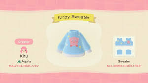 Custom Crossing The Best Animal Crossing Patterns And Designs Kirby On Customcrossing Co Animal Crossing Qr Animal Crossing Qr Codes Clothes Animal Crossing