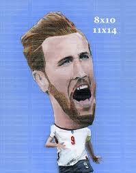 Harry Kane, England at Wembley Stadium Soccer Football Art Photo Print